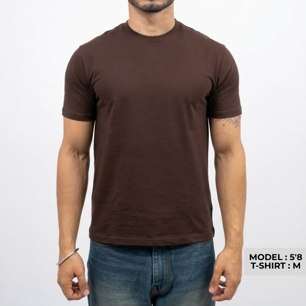 Cocoa Brown Cropped T-shirt