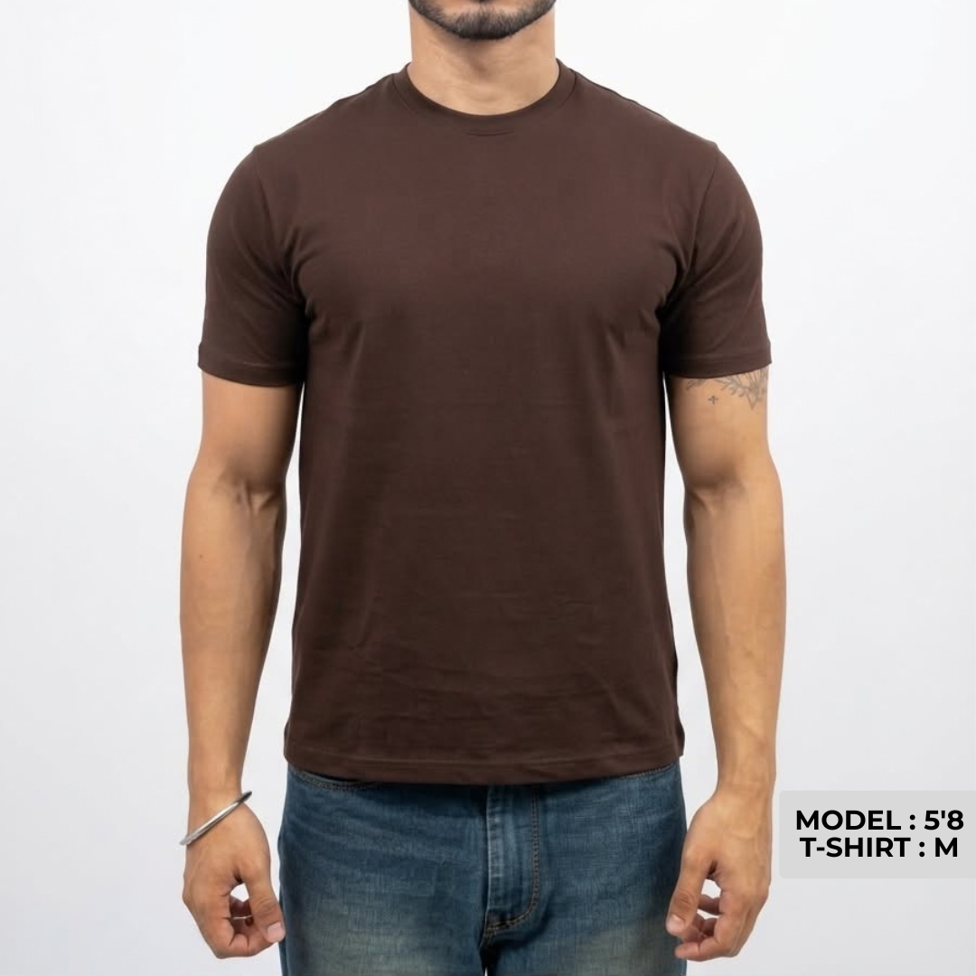 Cocoa Brown Cropped T-shirt