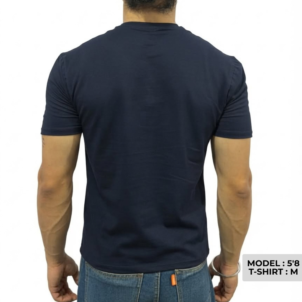 Navy Blue Cropped T-shirt
