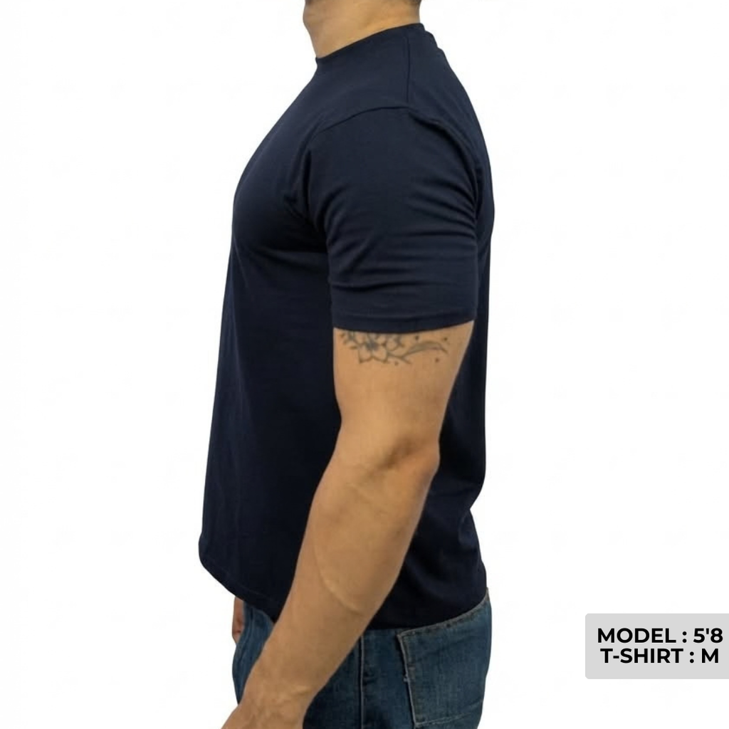 Navy Blue Cropped T-shirt