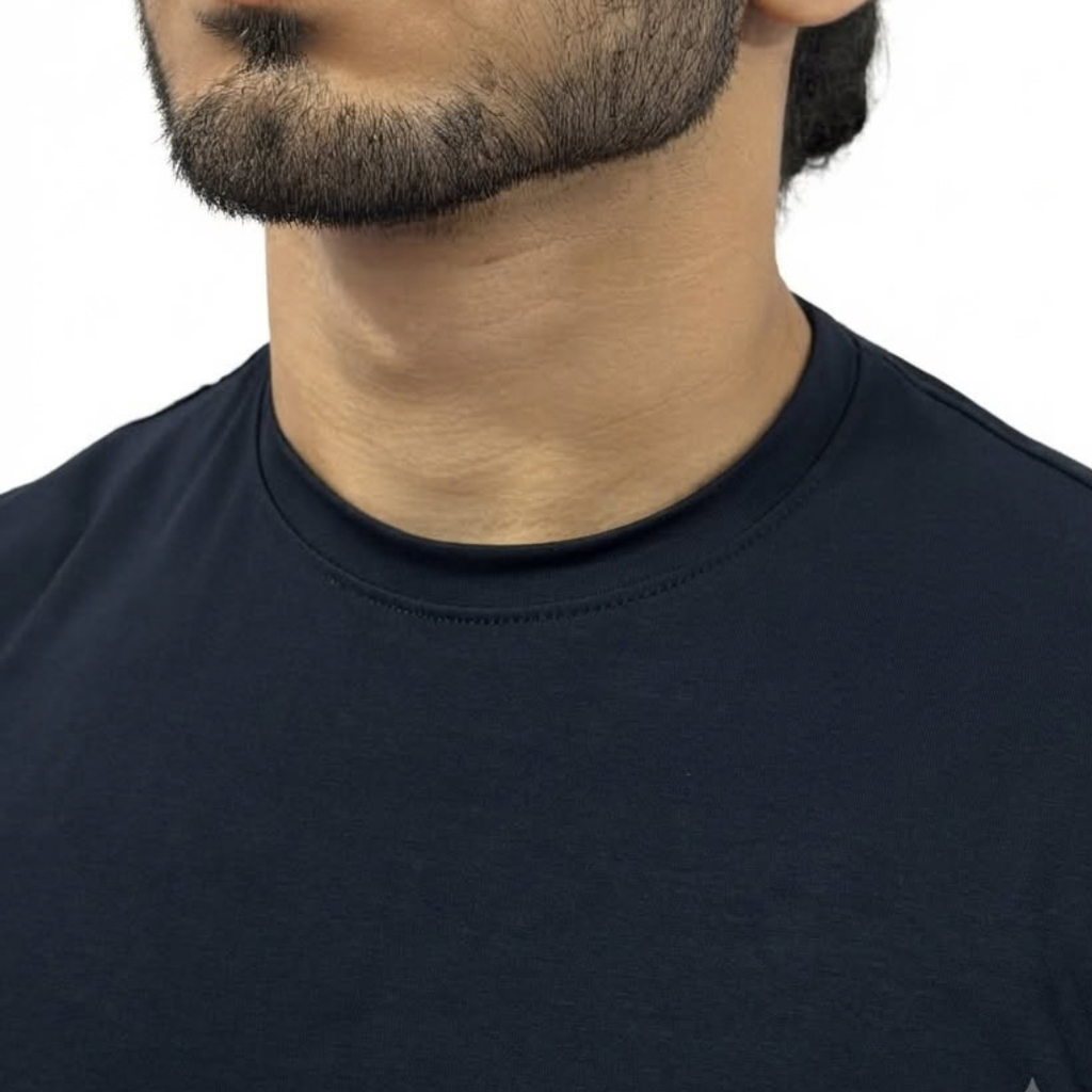 Navy Blue Cropped T-shirt